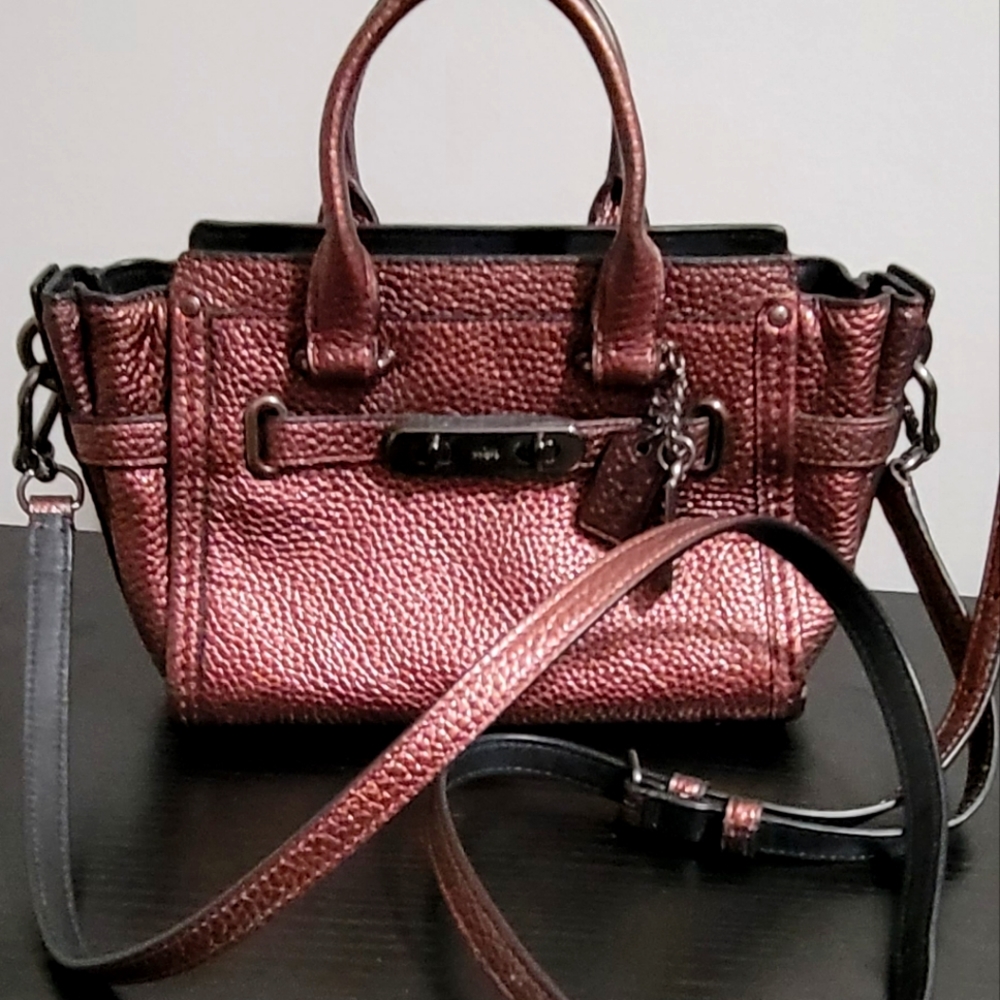 Coach Mini Metallic hand bag